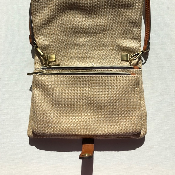 Woven Cross Body Clutch - Natural - Picture 3 of 5